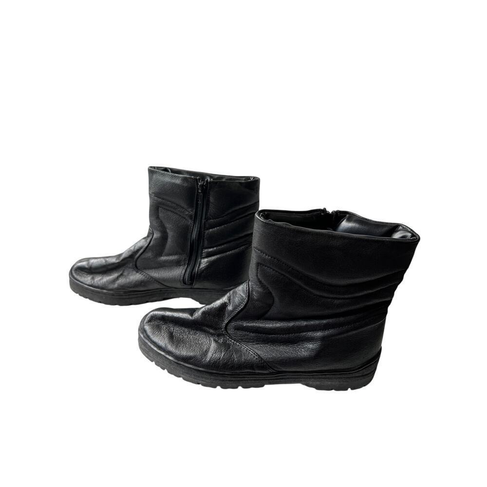 Nunn Bush Size 10 Men Black Pull On Ankle Moto Biker Boot Bootie Outdoor Matrix - Picture 4 of 14